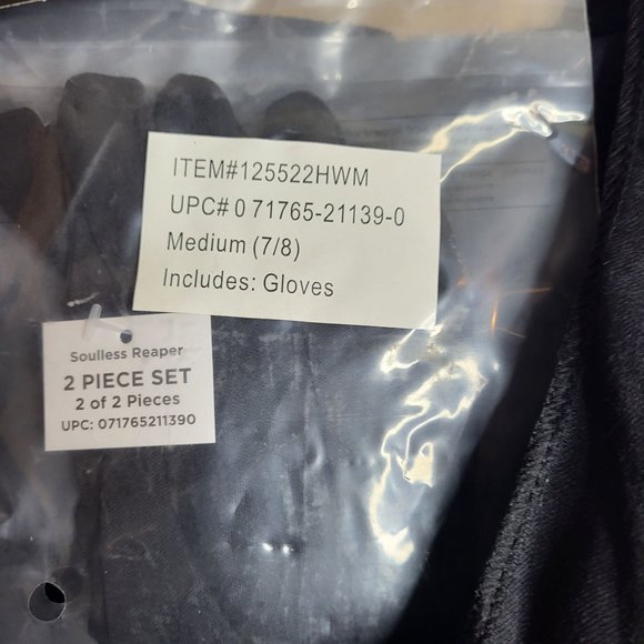 New Soulless Reaper‎ Halloween Costume Girl's Medium 7-8 Black Dress Up Outfit - Picture 9 of 14